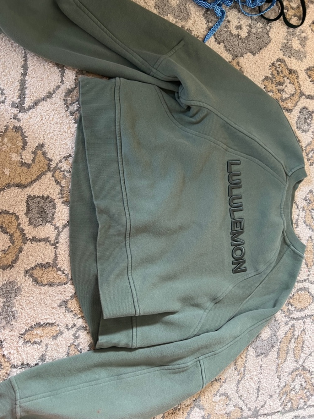 Lululemon Olive Green Crewneck Sweatshirt